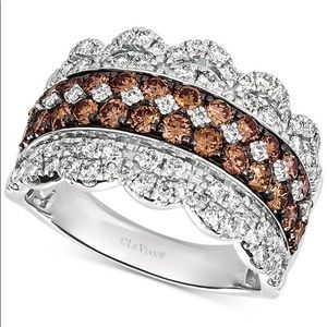 NWT Levian Chocolate & White Diamonds